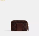  Ví Thẻ Coach Essential Small Zip Around Card Case In Signature Canvas Maple CR552 