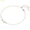  Dây Chuyền Swarovski Constella necklace Crystal pearl, Round cuts, White, Rose gold-tone plated 5729504 
