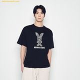  Áo Phông ADLV Stripe Rabbit Short Sleeve T-Shirt Đen 