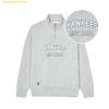  Áo Sweat MLB Varsity Overfit Half-Zip Man-to-Man NY (Melange Grey) 3AMTV0341-50MGS 