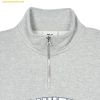  Áo Sweat MLB Varsity Overfit Half-Zip Man-to-Man NY (Melange Grey) 3AMTV0341-50MGS 