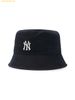  Mũ Bucket MLB Basic One-Point Washed Bucket Hat NY 3AHTB035N-50BKS Đen 