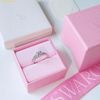  Nhẫn Swarovski Attract Ring Round, White, Rhodium Plated 
