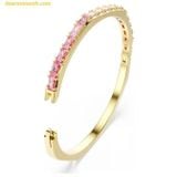  Vòng Tay, Lắc Tay Swarovski Matrix bangle Baguette cut, Octagon shape, Pink, Gold-tone plated 5720624 