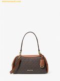  Túi Đeo Vai Michael Kors Cecily Small Signature Logo Shoulder Bag 35F5G8CL1B Nâu Logo 