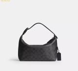  Túi Cầm Tay Nam Coach Travel Kit With Speedclip In Signature Canvas Charcoal CAN35 