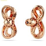  Khuyên Tai, Bông Tai Swarovski Hyperbola stud earrings Infinity, White, Rose gold-tone plated 5684085 