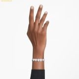  Lắc Tay SWAROVSKI Ariana Grande x Swarovski bracelet Mixed cuts, Heart, White, Rhodium plated 5720860 