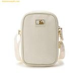  Túi Đeo Chéo MLB PU Diamond Monogram New York Yankees 7ACRMDD4N-50CRS Màu Trắng Kem 