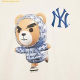  Áo Sweat MLB Mega Bear Winter Sports Bear Fleece Overfit Man-to-Man NY (Cream) 3AMTE0236-50CRS 