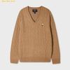  Áo Len Tay Dài WHOAU Steve Cable V-neck Pullover Begi WHKAG4922F 