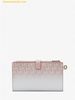  Ví Cầm Tay Michael Kors Jet Set Large Ombré Signature Logo Wristlet Hồng Nhạt 