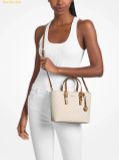  Túi Tote Michael Kors Quinn Small Signature Logo Convertible Crossbody Bag Vanila 32S6GQNC0L 