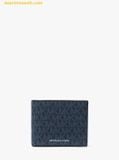  Ví Nam Michael Kors Cooper Logo Billfold Wallet With Passcase Plblue Set 2 Ví 36U9LCRF6B 