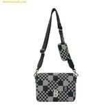  ÁTúi Đeo Chéo MLB Caro Jacquard Crossbody New York Yankees 3ACRM062N-43BKS Màu Đen 