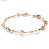  Vòng Tay Swarovski Constella bracelet Crystal pearl, Round cuts, White, Rose gold-tone plated 5729505 
