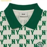  Áo Polo MLB Women's Classic Monogram Allover Pattern Carat NY (Neon Green) 3FPQM0233-50GNN 