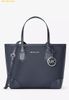  Túi Tote Michael Kors Eva Extra-Small Saffiano Leather Convertible Tote Bag Navy 35S6SV0T0L 