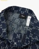  Quần Dài MLB Classic Monogram Stripe Jacquard Denim 3FDPM0424 