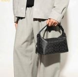  Túi Cầm Tay Nam Coach Travel Kit With Speedclip In Signature Canvas Charcoal CAN35 