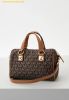  Túi Trống Michael Kors Grayson Bag And Keychain Nâu Logo 