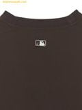  Áo Tay Dài MLB Basic Outdoor Colorblock Cursive Woven Man-to-Man New York Yankees 3AMTB0754-50BRS Nâu 