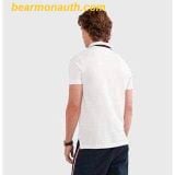  Áo Polo Tommy Hilfiger White Polo Shirt with Logo & Contrast Collar T-shirt Trắng 
