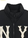  Áo Khoác Phao MLB Varsity Shoulder Colorblock Coopers Heavyweight Short Padding NY (Black) 3ADJV1146-50BKS 