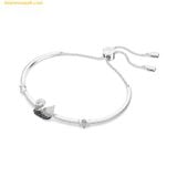  Vòng Tay, Lắc Tay Swarovski Swan bracelet Swan, Black, Rhodium plated 5614119 