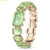  Đồng Hồ Swarovski Watch Octagon cut bracelet, Green, Champagne gold-tone finish 5729842 