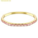  Vòng Tay, Lắc Tay Swarovski Matrix bangle Baguette cut, Octagon shape, Pink, Gold-tone plated 5720624 