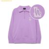  Áo Half-zip MLB Basic Medium Logo Half-zip Overfit Man-to-Man LA (L.Lavender) 
