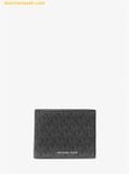  Ví Nam Michael Kors Cooper Logo Billfold Wallet With Passcase Black Set 2 Ví 36U9LCRF6B 