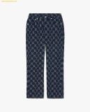  Quần Dài MLB Classic Monogram Stripe Jacquard Denim 3FDPM0424 