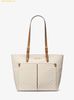 Túi Tote Michael Kors Jet Set Medium Logo Pocket Tote Bag Vanila 35F3GTVT3B