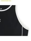  Áo Ba Lỗ MLB Nữ Phom Croptop Basic Small Logo Màu Đen 3FTKB0153 