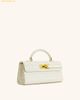  Túi Xách JW PEI Keyla Weave Texture Top Handle Bag - White 