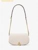 Túi Đeo Vai Michael Kors Mila Medium Signature Logo Messenger Bag 35T5GIMM8B Trắng Logo