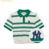 Áo Crop MLB Women's Varsity Stripe Crop Collar T-Shirt NY (Ptn.Green) 3FPQV0133-50GNP