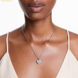  Dây Chuyền, Vòng Cổ Swarovski Idyllia pendant Heart, White, Rhodium plated 5684386 