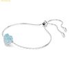  Lắc Tay Swarovski Hyperbola bracelet Heart, Blue, Rhodium plated 5687621 