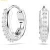 Bông Tai, Khuyên Tai Swarovski Matrix hoop earrings Round cut 5690670