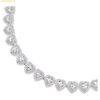  Dây Chuyền Swarovski Ariana Grande x Swarovski necklace Mixed cuts, Heart, White, Rhodium plated 5720857 