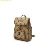  Balo MLB Dia Monogram Mini Backpack New Boston Red Sox Beige 7ABKMD45N-43BGS 