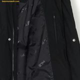  Áo Khoác Phao Dài MLB Basic Big Lettering Hood Long Padding New York Yankees 3ADJB1846-50BKS-Đen 