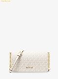  Túi Đeo Chéo Michael Kors Jet Set Medium Signature Logo Crossbody Bag Lt Cream Multi 35F5GTVC8B 