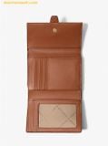  Ví Gập Michael Kors Greenwich Medium Signature Logo Trifold Wallet Nâu Logo 35S5GGRE6B 