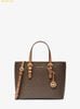  Túi Tote Michael Kors Quinn Small Signature Logo Convertible Crossbody Bag Brown 32S6GQNC0L 