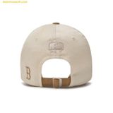  Mũ Lưỡi Trai MLB Lettering Color Block Unstructured Ball Cap BOS (D.Beige) 3ACPVL14N-43BGD 
