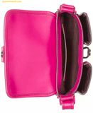  Túi Đeo Vai Michael Kors MK Colby Extra-Small Logo Shoulder Bag Hồng Logo 